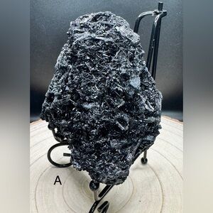 1lb 15oz Black Druzy Tourmaline Specimen Cluster